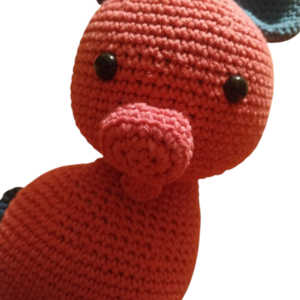 Πλεκτό γουρουνακι - λούτρινα, amigurumi - 3