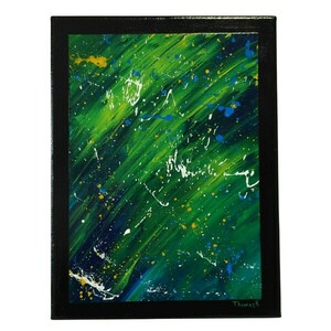“That Green One” πίνακας ζωγραφικής - πίνακες & κάδρα, καμβάς, ακρυλικό, πίνακες ζωγραφικής
