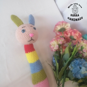 Χειροποίητα Amigurumi Κουδουνίστρες με Ήχο από Βαμβακερό Νήμαز - κορίτσι, αγόρι, λούτρινα - 2