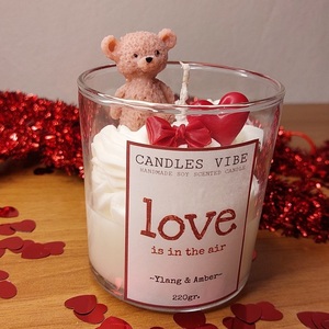 Love is in the air (Ylang & Amber) - κερί, αρωματικά κεριά, soy candle