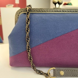 Clutch υφασμάτινη τσάντα - ύφασμα, clutch, ώμου, χιαστί, μικρές - 2