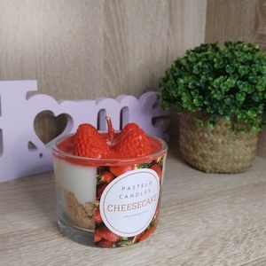 Cheesecake candle - αρωματικά κεριά - 5