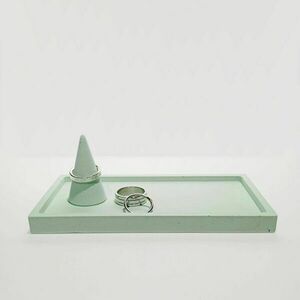 Τσιμεντένιες βάσεις δακτυλιδιών 3 Χ 5 //tatsu C Green - design, τσιμέντο, σκυρόδεμα - 5