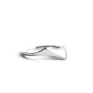 Edge Ring III┃Ασήμι 925 Χειροποίητο δαχτυλίδι - ασήμι 925, γεωμετρικά σχέδια, σταθερά