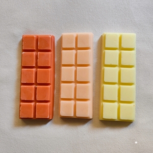 Αρωματικές Σοκολάτες Snap bar Wax melts Σετ 3 τεμαχίων - αρωματικά κεριά, soy wax - 3