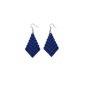 Macrame Boho Earrings Charmion - μακραμέ, boho, κρεμαστά, γάντζος, zamak