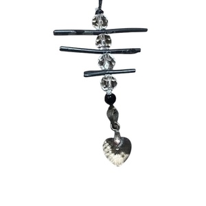 Κολιε καρδια Swarovski - ημιπολύτιμες πέτρες, γυαλί, καρδιά, μακριά