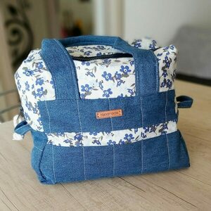 τσάντα ταξιδίου denim - ύφασμα, ώμου, χιαστί, χειρός, μικρές - 4