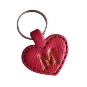 Μπρελόκ καρδιά Valentine's gift με μονόγραμμα - πηλός