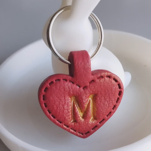 Μπρελόκ καρδιά Valentine's gift με μονόγραμμα - πηλός - 3