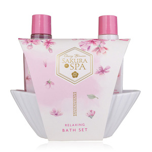 Σετ μπάνιου "Sakura Serenity" - πορσελάνη, σετ δώρου
