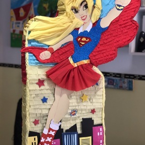 Πινιάτα Supergirl (superheroes) - κορίτσι, πινιάτες, σούπερ ήρωες - 2