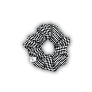 Pied de poule regular scrunchie - ύφασμα, για τα μαλλιά, λαστιχάκια μαλλιών