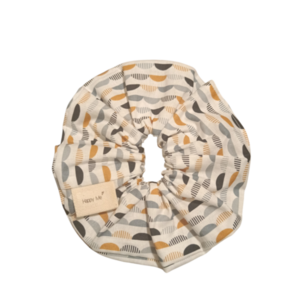 Scrunchie XXL semicircle - ύφασμα, λαστιχάκια μαλλιών