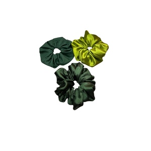 Green Three Pack - ύφασμα, λαστιχάκια μαλλιών