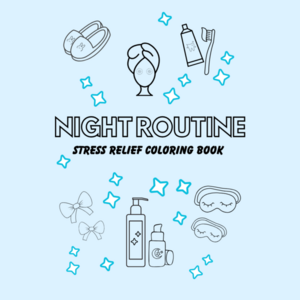 Night Routine Coloring Book - DIY, σχέδια ζωγραφικής, φύλλα εργασίας