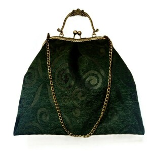 Χειροποίητη τσάντα χειρός και ώμου clutch, vintage - ύφασμα, vintage, clutch, ώμου, χειρός