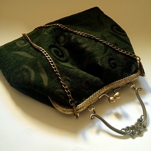 Χειροποίητη τσάντα χειρός και ώμου clutch, vintage - ύφασμα, vintage, clutch, ώμου, χειρός - 3