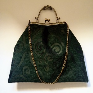Χειροποίητη τσάντα χειρός και ώμου clutch, vintage - ύφασμα, vintage, clutch, ώμου, χειρός - 4