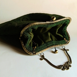 Χειροποίητη τσάντα χειρός και ώμου clutch, vintage - ύφασμα, vintage, clutch, ώμου, χειρός - 5