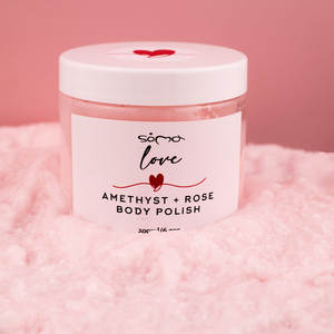 Soma Love Amethyst + Rose Body Polish 200g - τριαντάφυλλο - 2