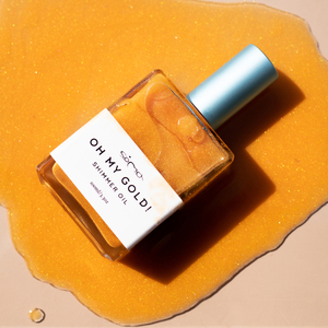 Soma Oh my Gold! Shimmer Oil 100ml Λάδι λάμψης με κακάο και σκόνη χρυσού - χρυσό