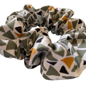 scrunchie-triangle - ύφασμα, λαστιχάκια μαλλιών