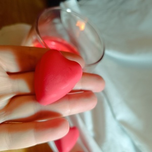 Wax melts σε σχήμα καρδιάς - αρωματικά κεριά, soy wax, wax melt liners - 3