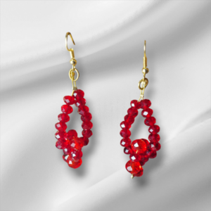 Earrings - ημιπολύτιμες πέτρες, χάντρες, μεγάλα, γάντζος - 2