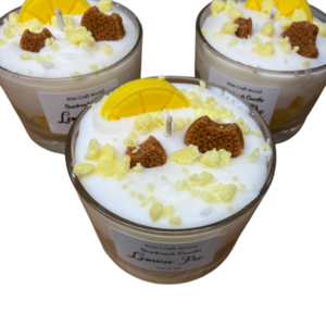 Φυτικο Κερι Σογιας Με Αρωμα LEMON PIE - αρωματικά κεριά, κεριά, αρωματικό χώρου, 100% φυτικό - 3