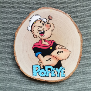 Χειροποίητο προσωποποιημένο δώρο με τον Popeye ζωγραφισμένο στο χέρι - ζωγραφισμένα στο χέρι, διακοσμητικά, προσωποποιημένα - 2