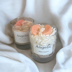 Cheesecake mandarin soy candle - αρωματικά κεριά - 2