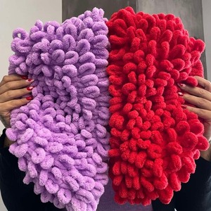 Χειροποίητη puffy clutch τσάντα μεγάλη σε μώβ λιλά χρώμα - νήμα, clutch, μεγάλες, χειρός, πλεκτές τσάντες - 4