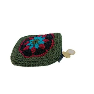 Πλεκτό πορτοφόλι granny square - νήμα, πορτοφόλια κερμάτων, πρακτικό δωρο - 2