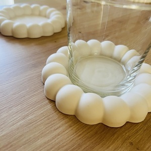 Bubble Coaster - Μεγάλα Bubbles - ρητίνη, minimal, πιατάκια & δίσκοι - 4