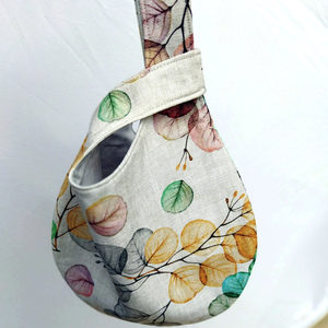 Ιαπωνική "Knot Bag" κλαδιά - ύφασμα, φλοράλ, all day, χειρός, μικρές