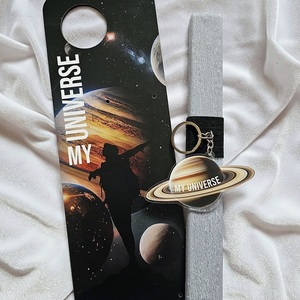 Χειροποίητη αρωματική λαμπάδα my universe με διακοσμητική ξύλινη βάση 25 cm - αγόρι, λαμπάδες, σετ, για παιδιά, για εφήβους - 3