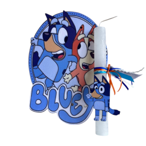 Σετ λαμπάδα με καδράκι Bluey - κορίτσι, λαμπάδες, σετ, για παιδιά, ήρωες κινουμένων σχεδίων