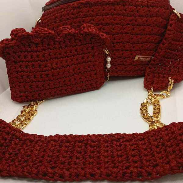 Hand bag, Ώμου Kαι δωρο το πορτοφολι - νήμα, ώμου - 2