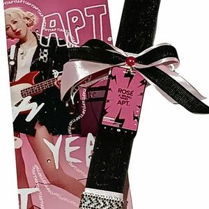 Πασχαλινή λαμπάδα Rose APT με μπρελόκ και πλάτη - κορίτσι, λαμπάδες, για ενήλικες, για εφήβους - 2