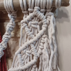 Macrame Τοίχου - μακραμέ, υφαντά, boho - 5