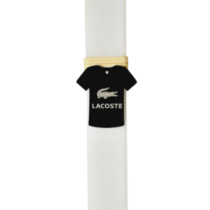 Λαμπάδα λευκή πλακέ 30εκ lacoste - αγόρι, λαμπάδες, για παιδιά, για ενήλικες, για εφήβους - 4