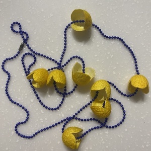 Song dynasty yellow - μακριά, λουλούδι, ατσάλι, boho - 2