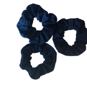 Denim Scrunchie - ύφασμα, λαστιχάκια μαλλιών