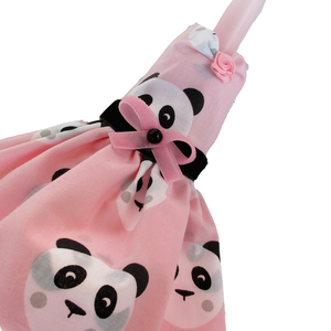 Λαμπάδα με φόρεμα Panda ροζ 40cm - κορίτσι, λαμπάδες, για παιδιά - 4
