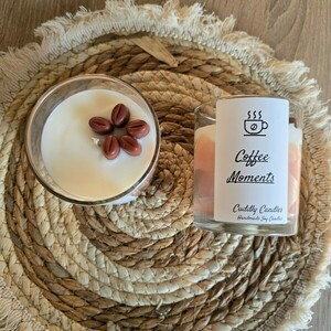 Χειροποίητο Κερί Σόγιας Coffee Moments σε Γυάλινο Ποτήρι - 460 gr. - αρωματικά κεριά, διακοσμητικά, κεριά, κερί σόγιας - 3