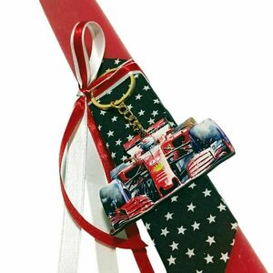 Πασχαλινή λαμπάδα Formula 1 με ξύλινο μπρελόκ - αγόρι, λαμπάδες, για ενήλικες, για εφήβους, σπορ και ομάδες - 2