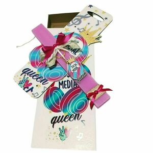Πασχαλινή λαμπάδα social media queen με πλάτη - κορίτσι, λαμπάδες, σετ, για ενήλικες, για εφήβους - 5