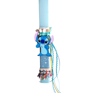 Λαμπάδα πλακέ αρωματική Stitch 32εκ - λαμπάδες, για παιδιά, ήρωες κινουμένων σχεδίων