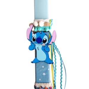 Λαμπάδα πλακέ αρωματική Stitch 32εκ - λαμπάδες, για παιδιά, ήρωες κινουμένων σχεδίων - 3